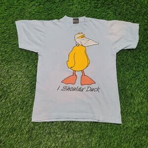 Vintage 1987 "I Shoulda' Duck" Funny T-Shirt Mens XS / Womens S Soft Tee